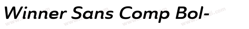 Winner Sans Comp Bol字体转换